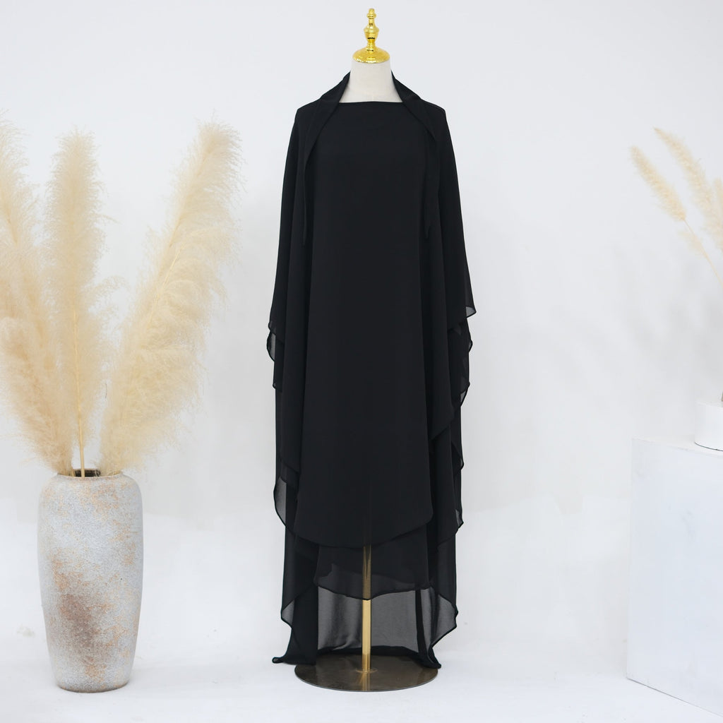 Double Layered Chiffon Large Swing Headscarf