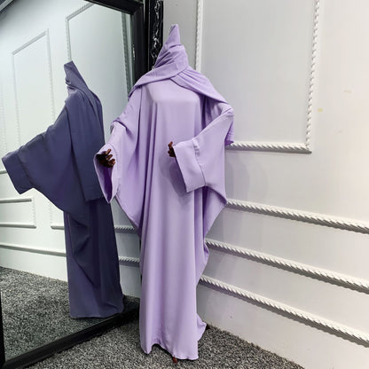 2pcs Set ROBE DRESS Hijab+ Abaya