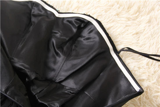 Chiffon Strapless Beaded Irregular Evening maxi Dress