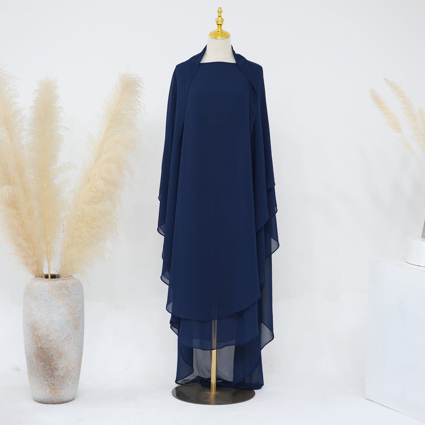 Double Layered Chiffon Large Swing Headscarf