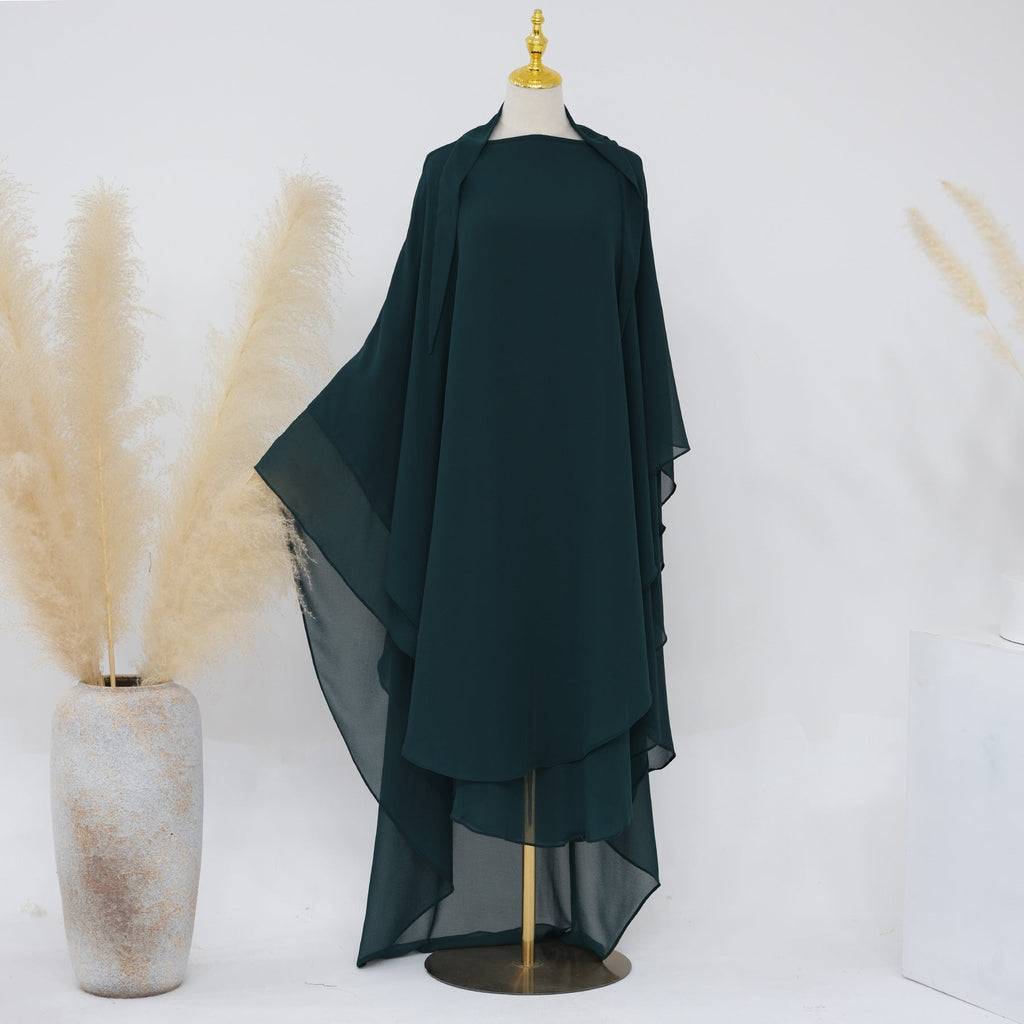 Double Layered Chiffon Large Swing Headscarf