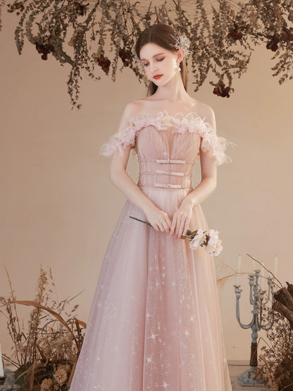jenney flower embellished sequin maxi dress in pink