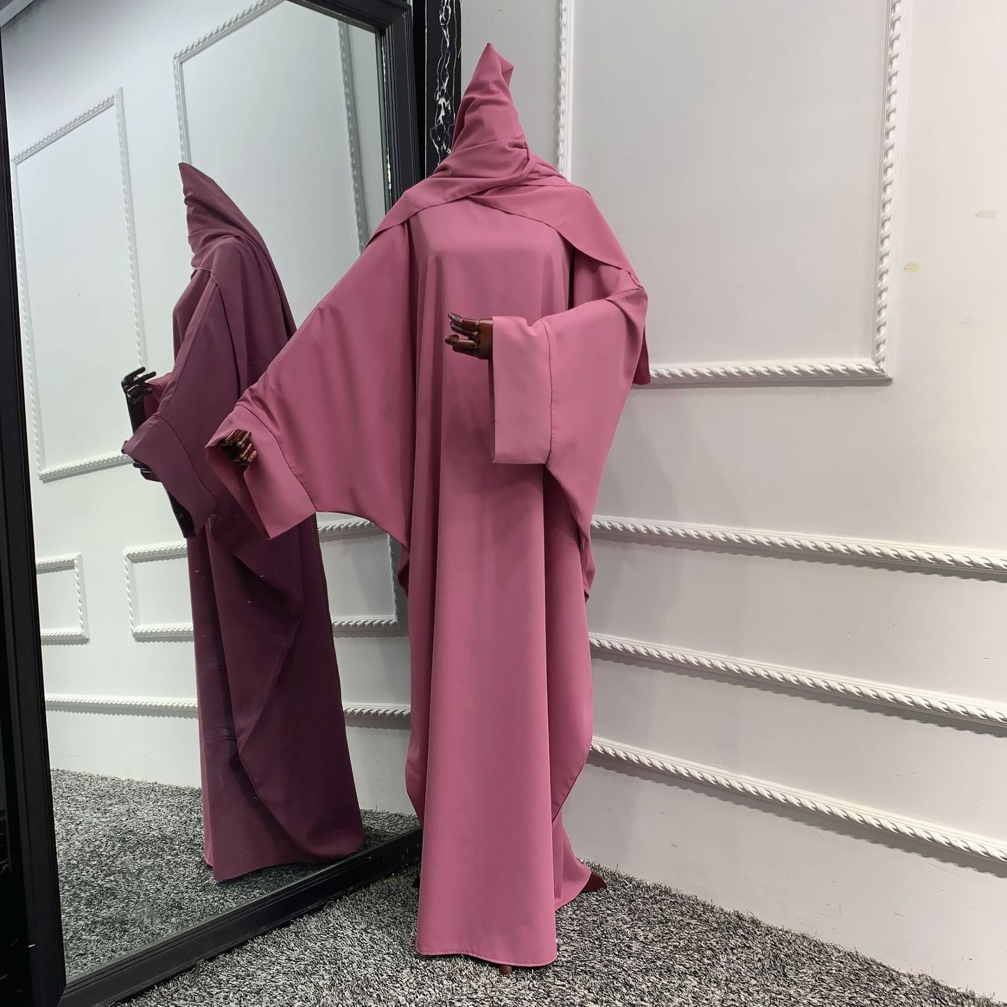 2pcs Set ROBE DRESS Hijab+ Abaya