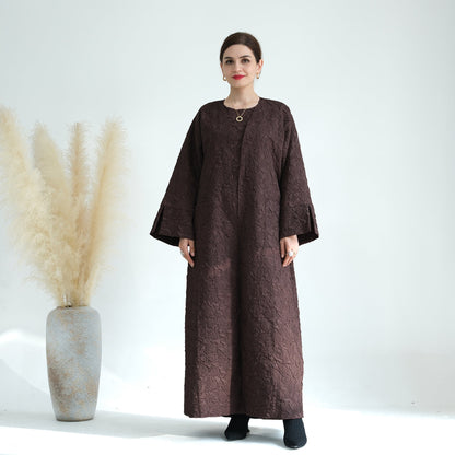 Cardigan with Vest Dress Abaya Robe