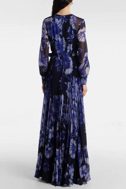 jacqueline v-neck silk maxi dress in black