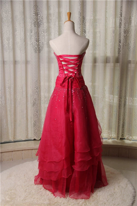 Rose Red Back-Strap Tutu Skirt