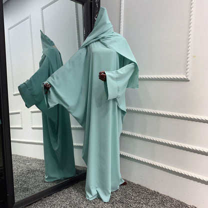 2pcs Set ROBE DRESS Hijab+ Abaya