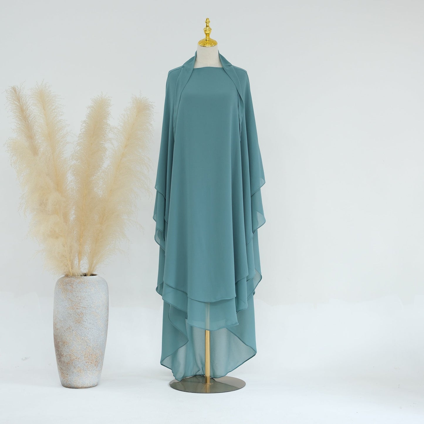 Double Layered Chiffon Large Swing Headscarf