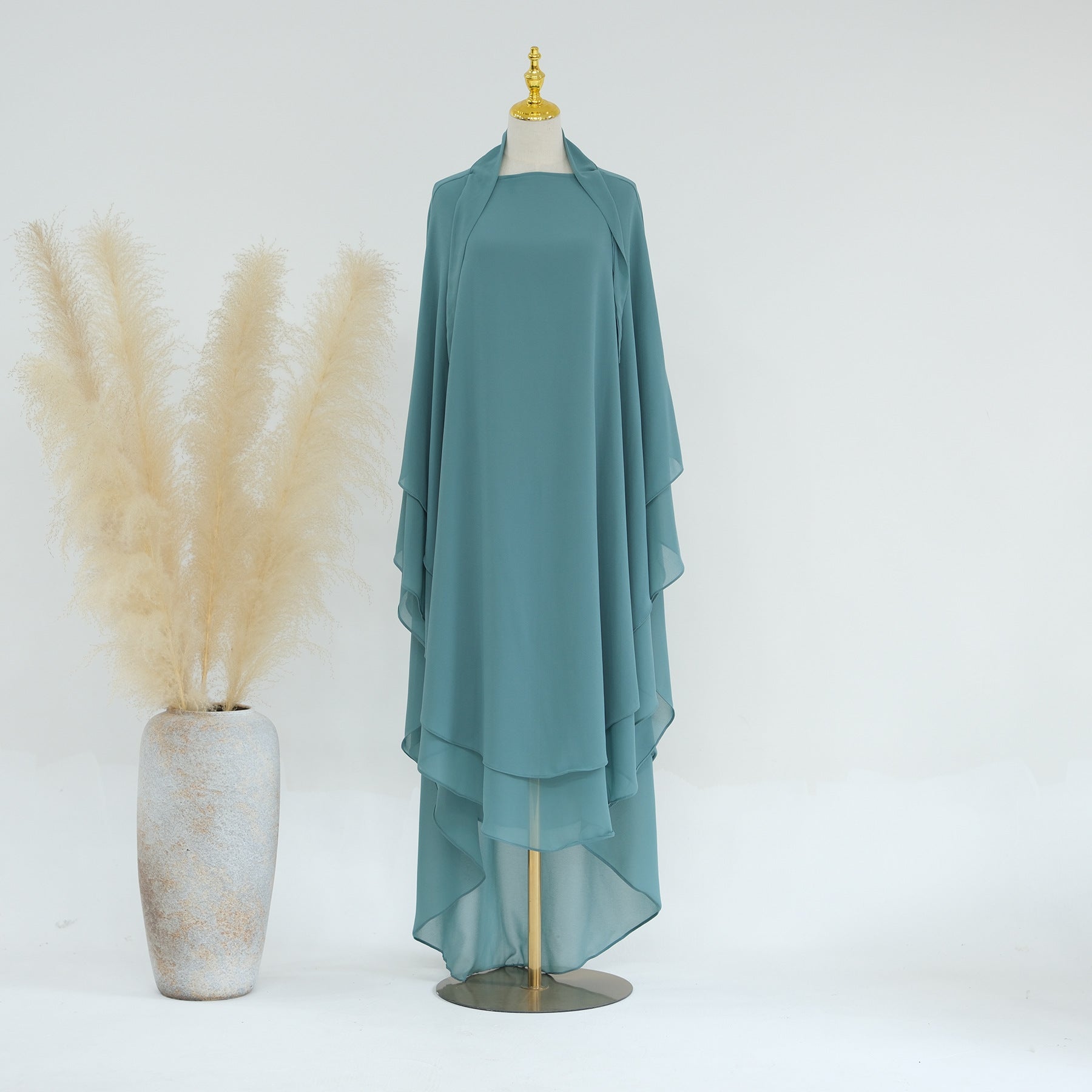 Double Layered Chiffon Large Swing Headscarf