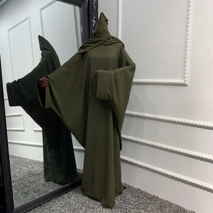 2pcs Set ROBE DRESS Hijab+ Abaya