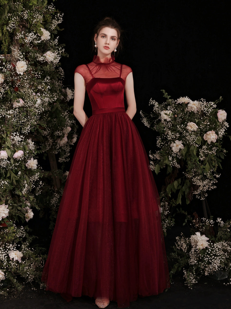 wendy Claret satin strap midi dress