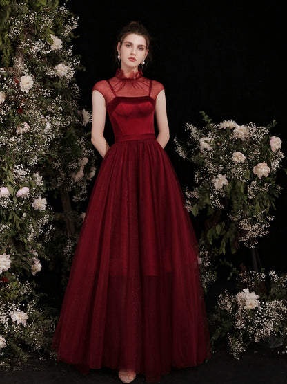 wendy Claret satin strap midi dress