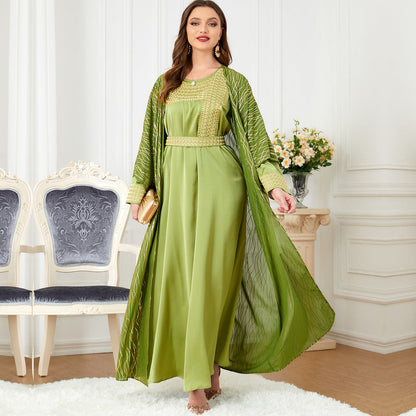 2pcs Inner Dress  with Cardigan