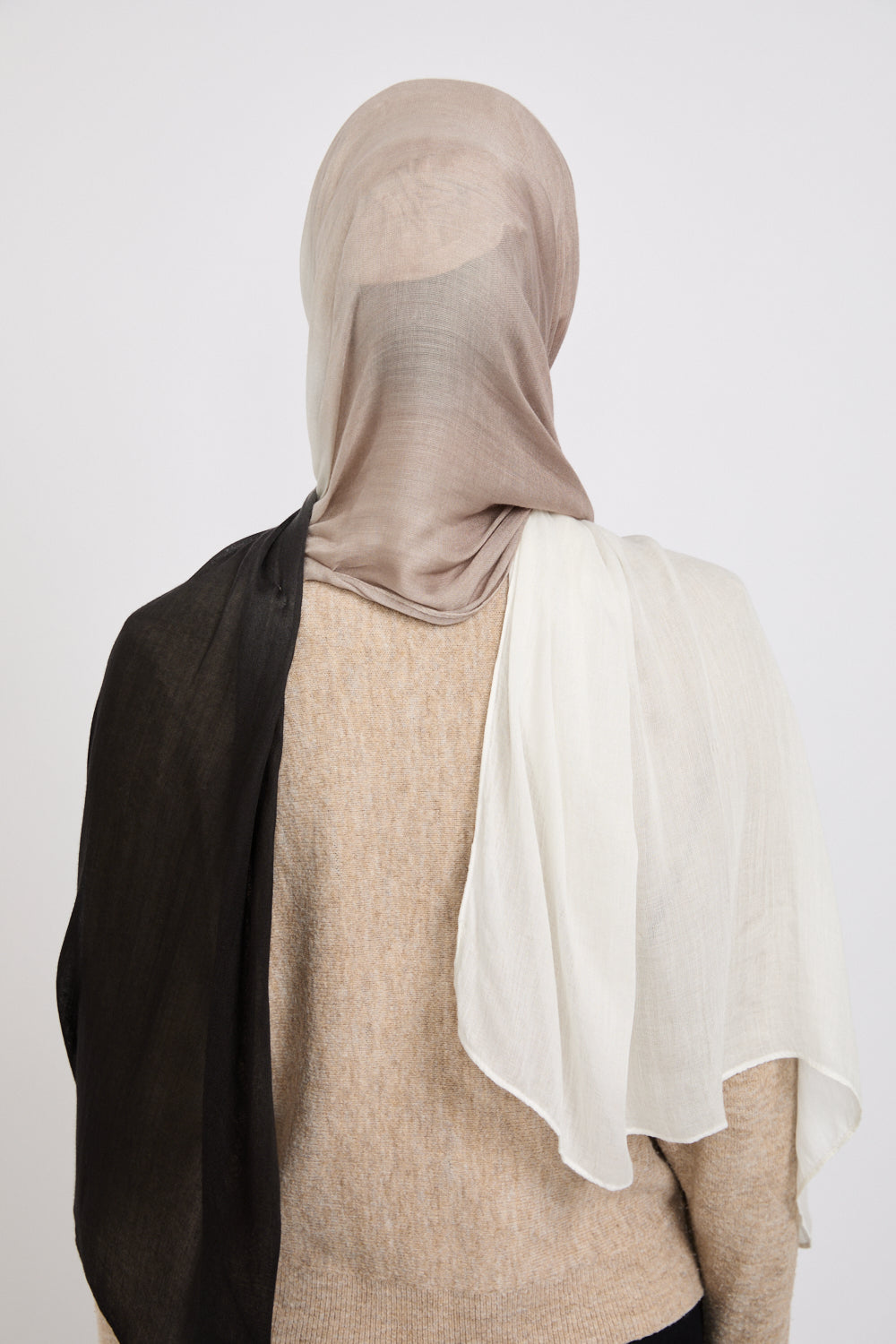 Modal Ombre Hijab - Midnight Black