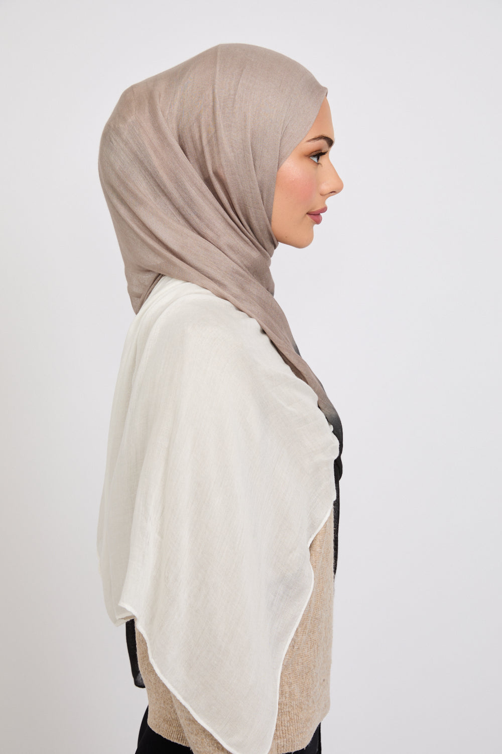 Modal Ombre Hijab - Midnight Black