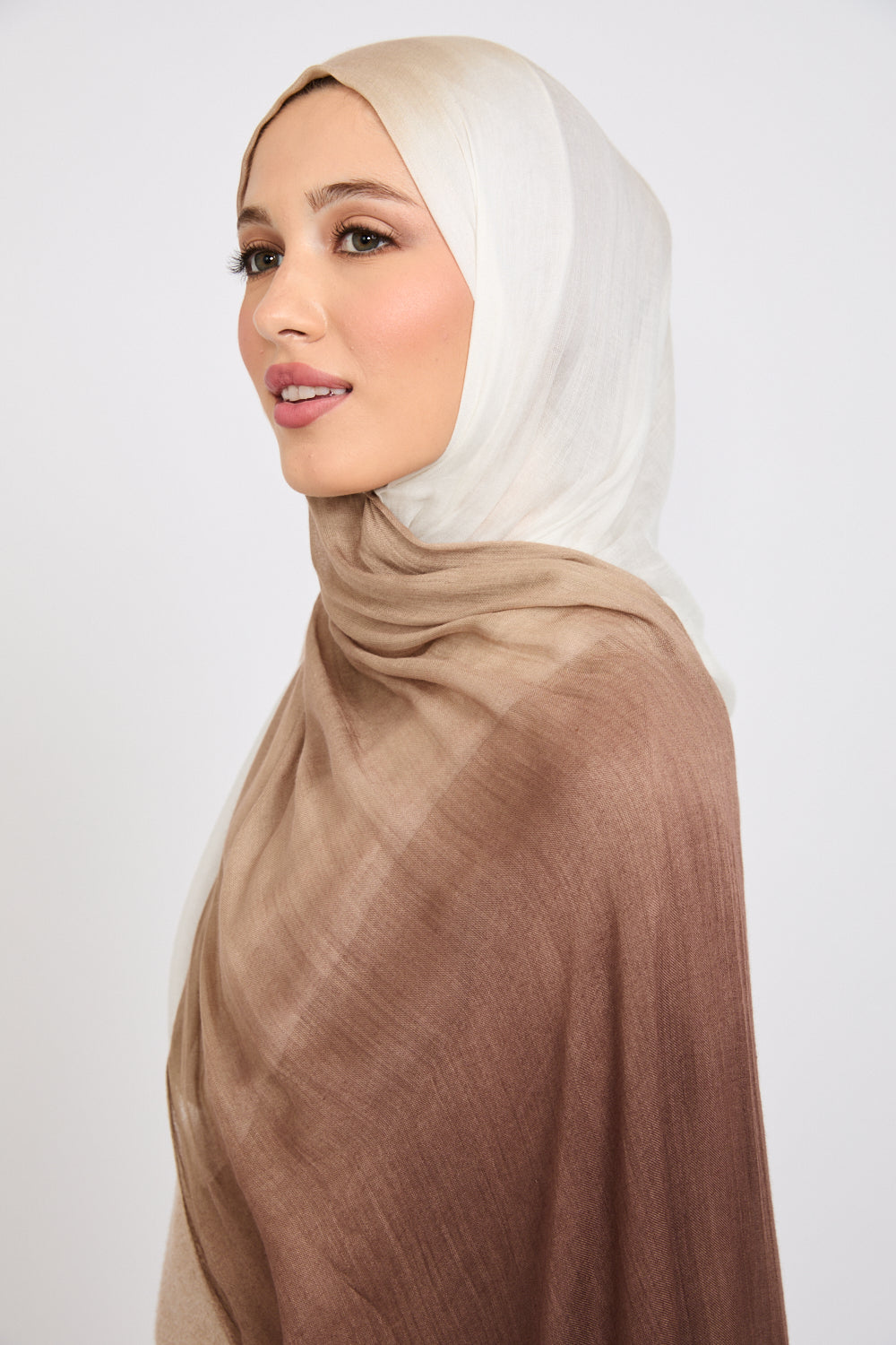Modal Ombre Hijab - Wood Smoke