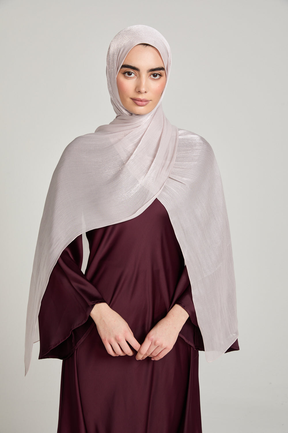 Luxury Organza Hijab - Blush
