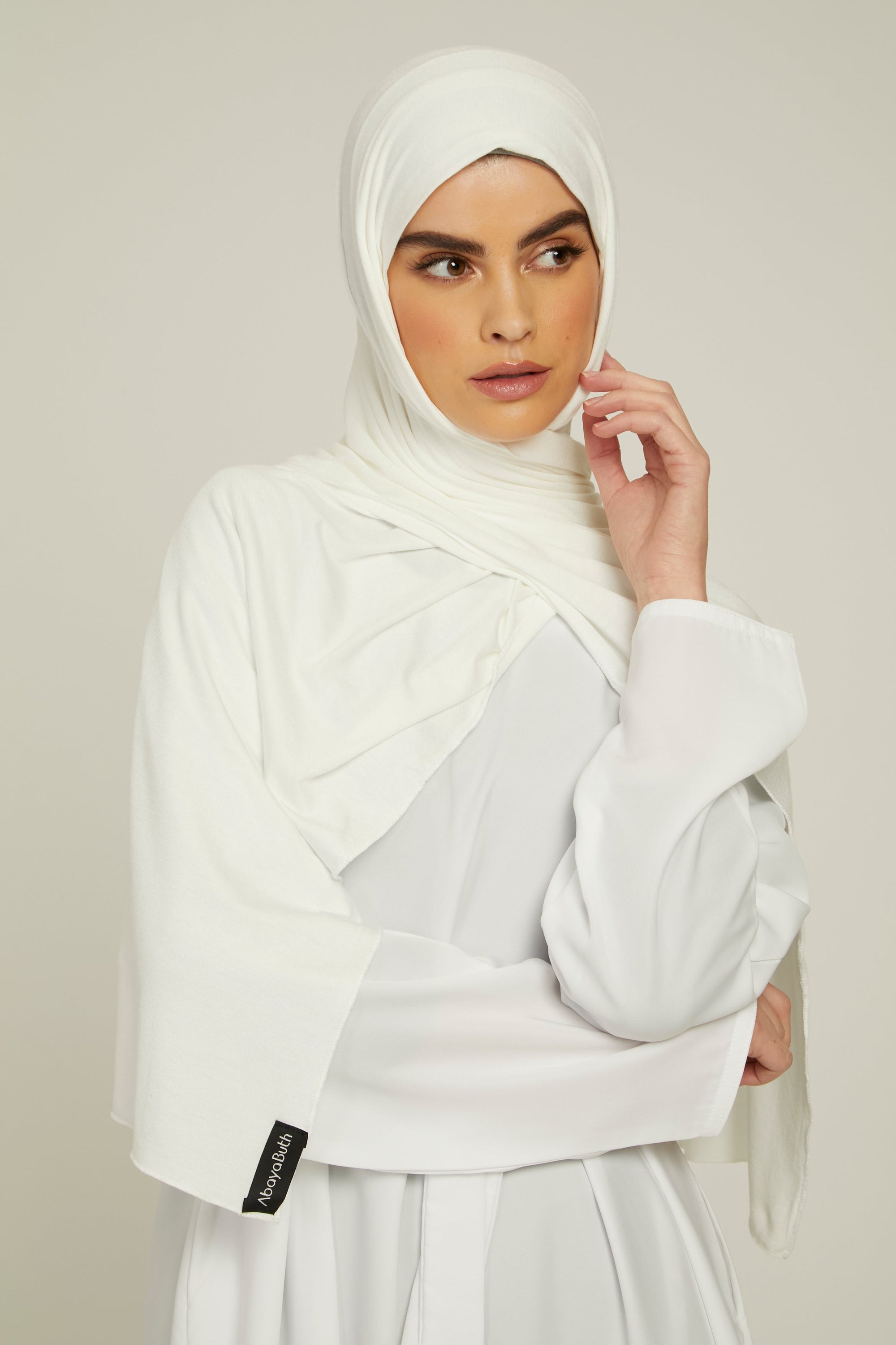 Off White Jersey Hijab