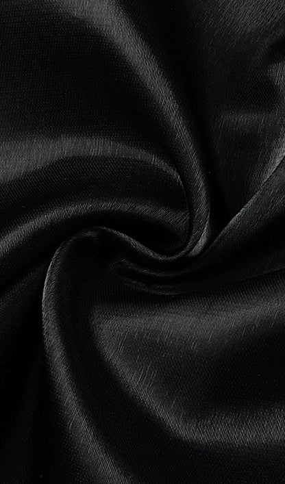 PUFF SLEEVE MIDI DRESS IN BLACK