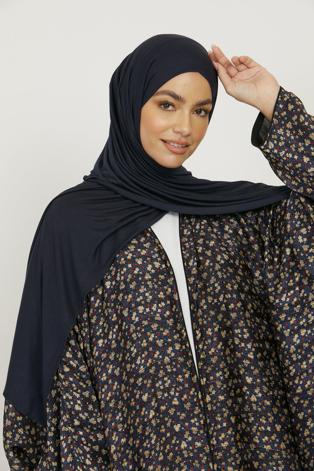 Premium Jersey Hijab - Navy