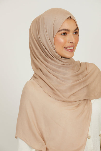 Premium Viscose Hijab - Mushroom