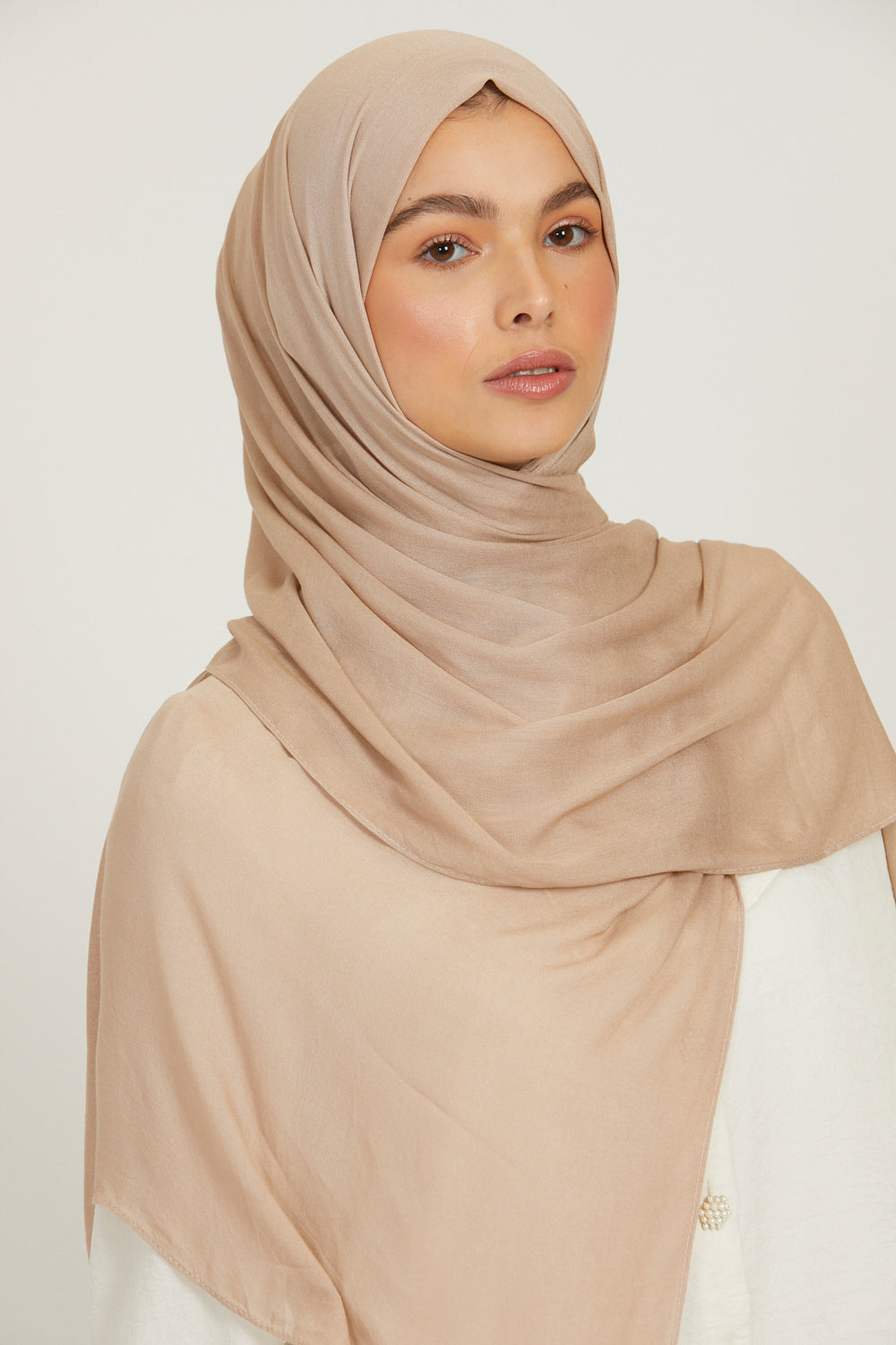Premium Viscose Hijab - Mushroom