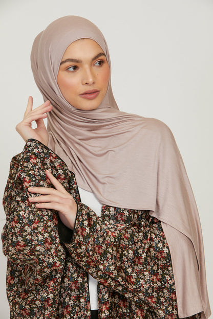 Premium Jersey Hijab - Mink