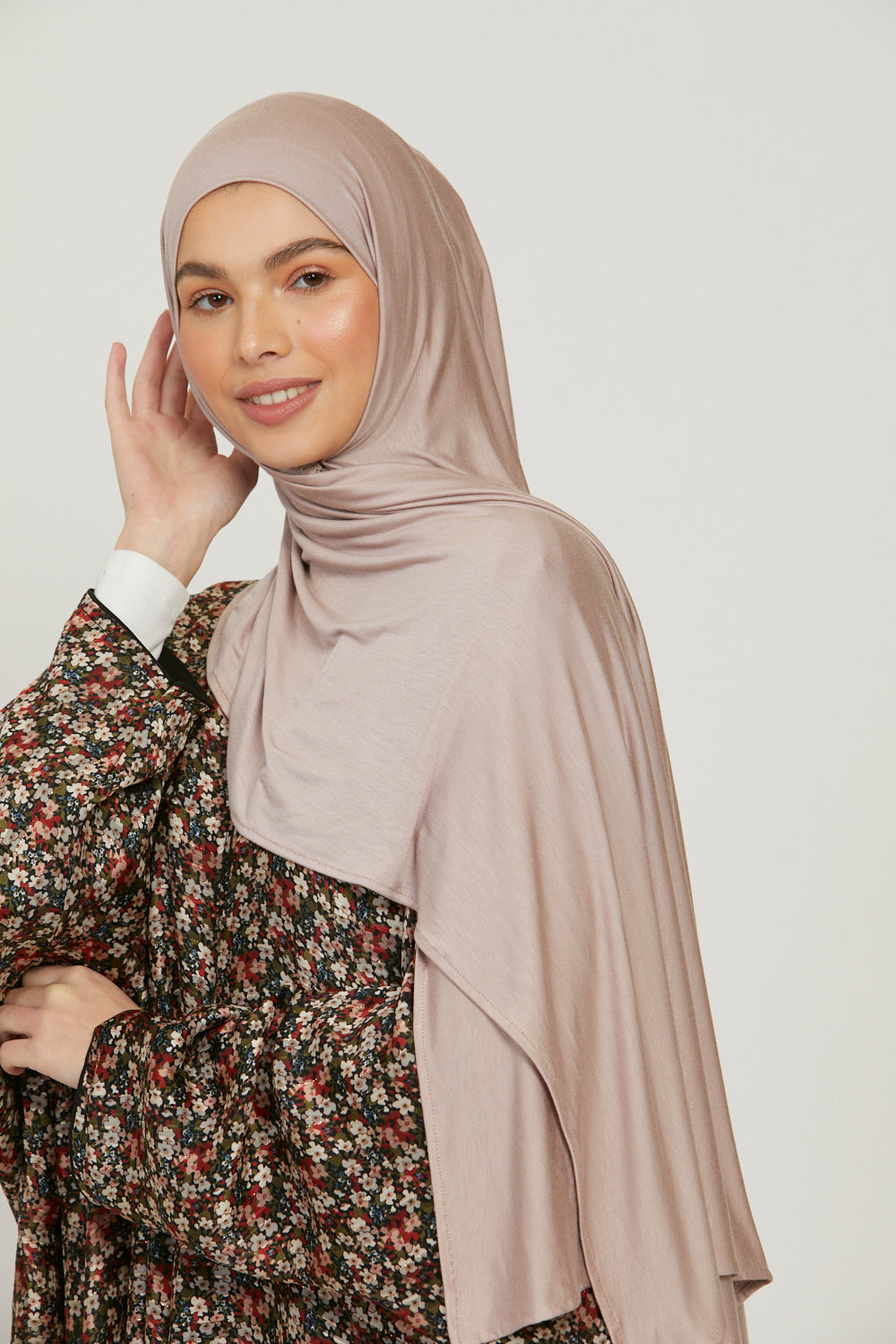 Premium Jersey Hijab - Mink