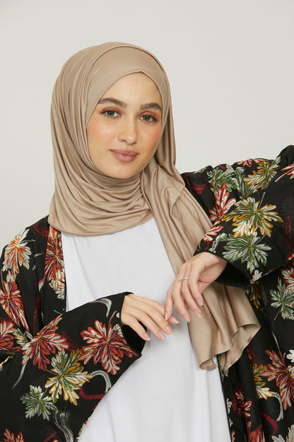 Premium Jersey Hijab - Nude