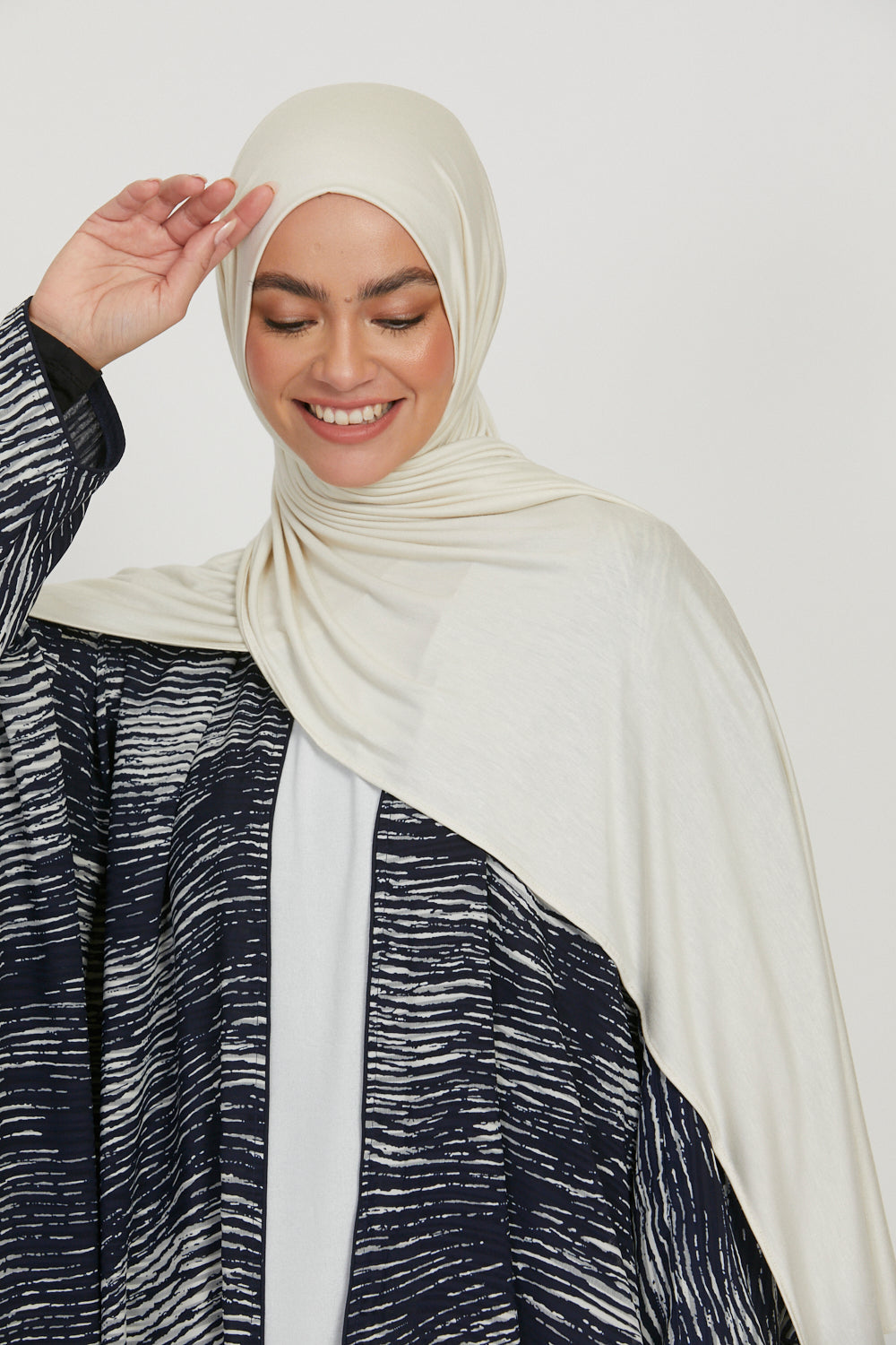 Premium Jersey Hijab - Off White