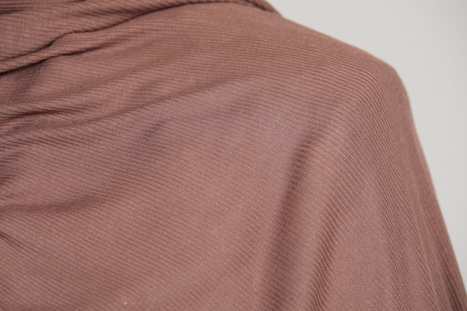 Premium Bamboo Ribbed Jersey Hijab - Hazel