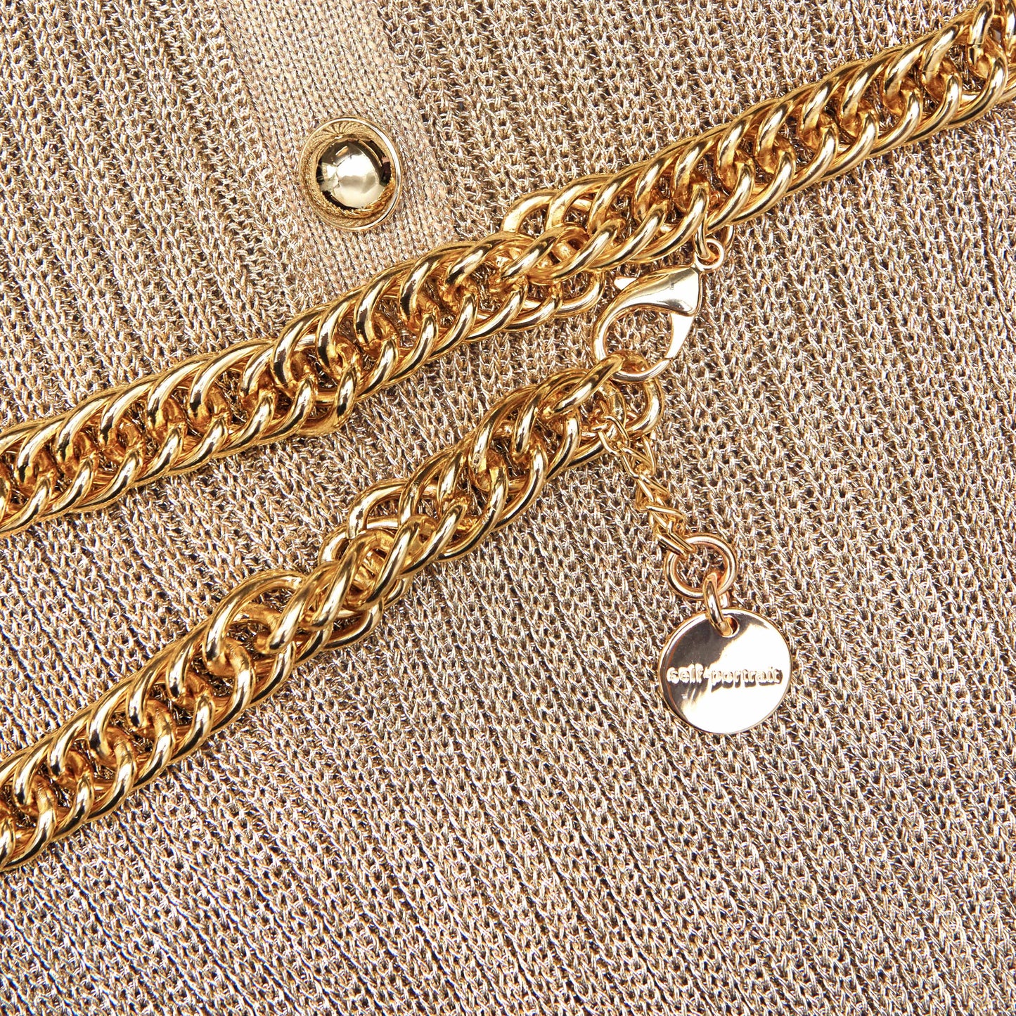 ellen Gold Lurex Ribbed Knit Maxi Dress