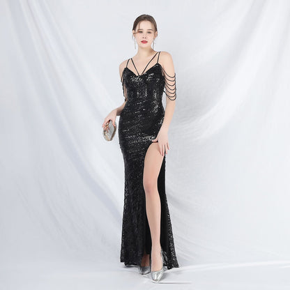 Long Halter Formal Dress
