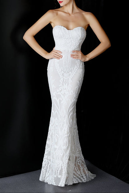 Sequined Formal Dresses with Short Front and Long Back