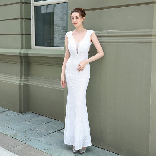 Sequin Fishtail Formal Dress