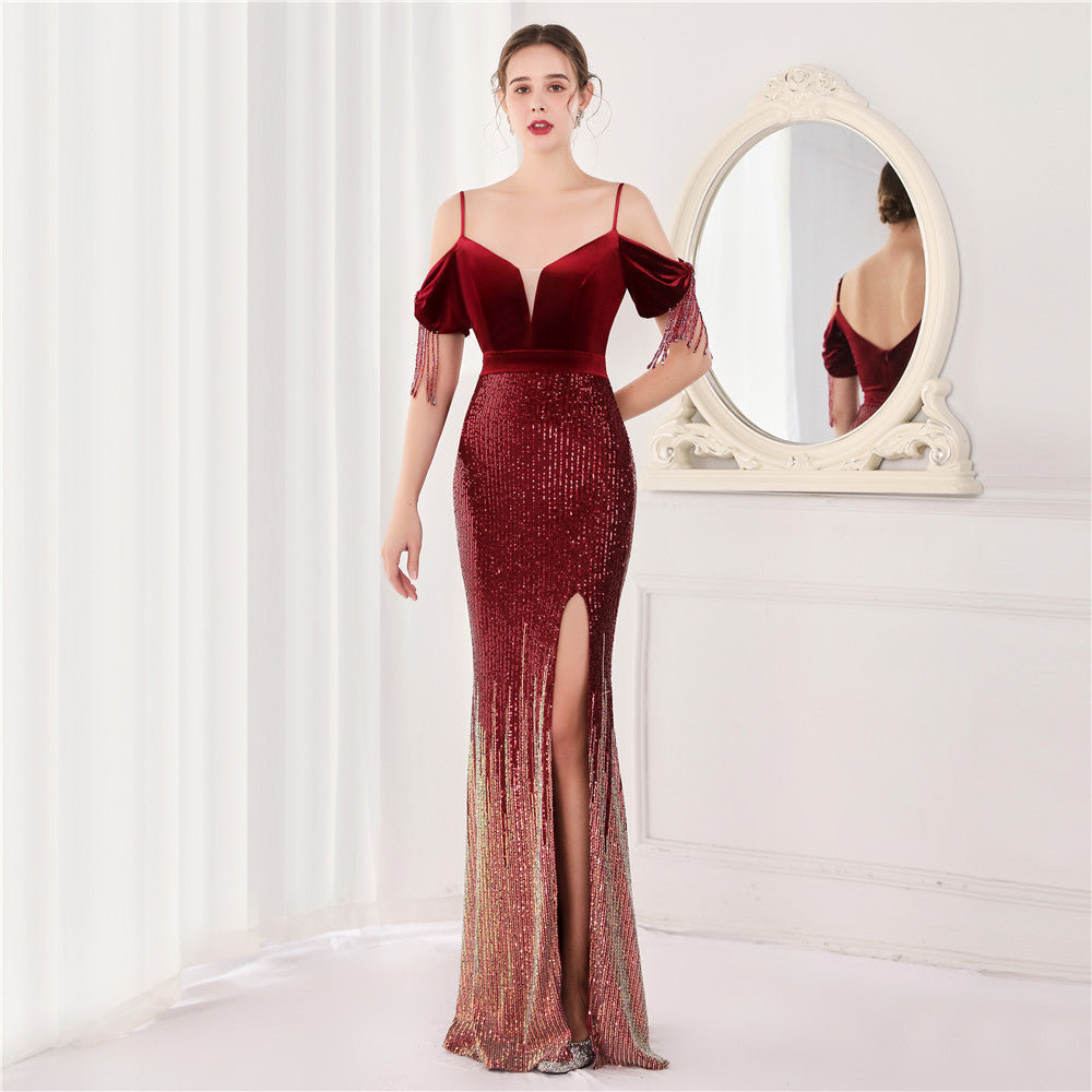 Athena Halter Long Evening Formal Dress