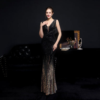 Sleeveless Sequin Formal Dress
