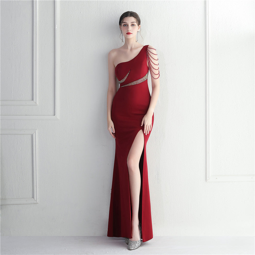 One Shoulder Long Formal Dress