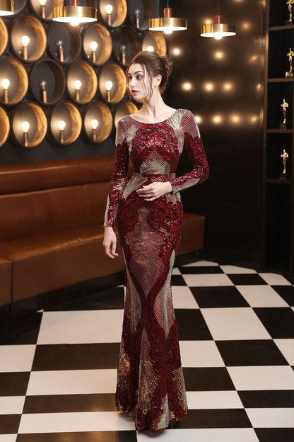 Long Sequin Formal Dress