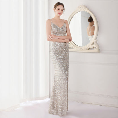 Sequin Fishtail Formal Dress