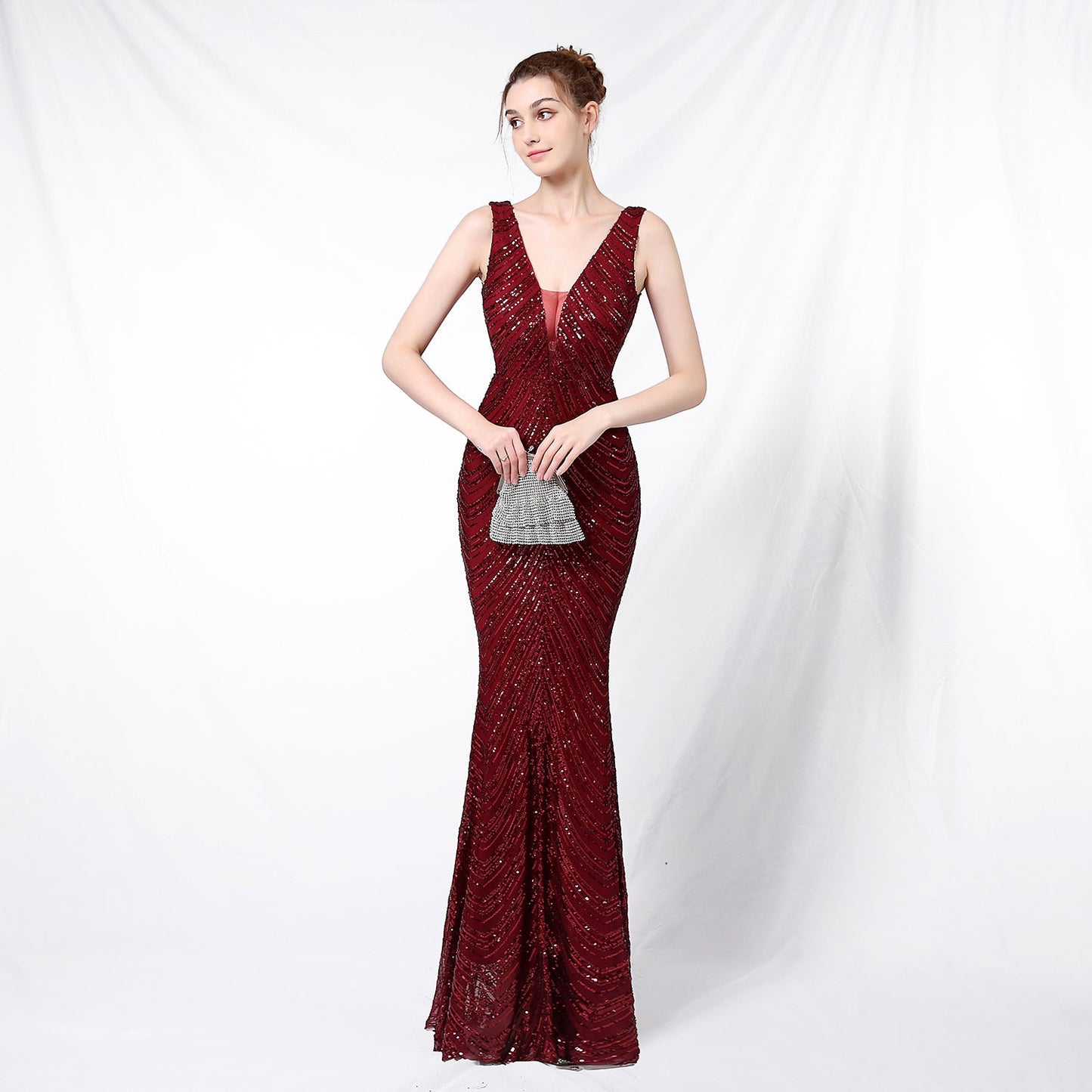 Sequin Fishtail Formal Dress