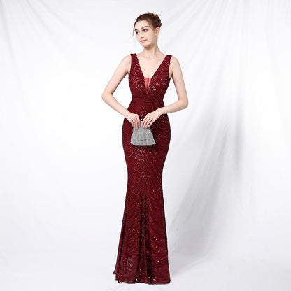 Sequin Fishtail Formal Dress