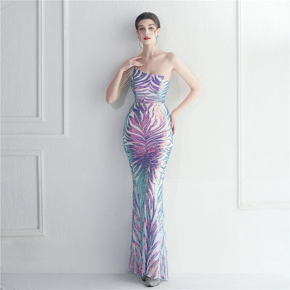 Beaded Sexy Halter Formal Dress