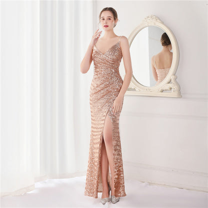 Sequin Fishtail Formal Dress