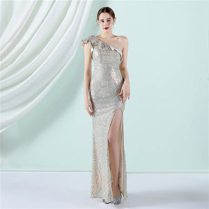 One Shoulder Formal Dress