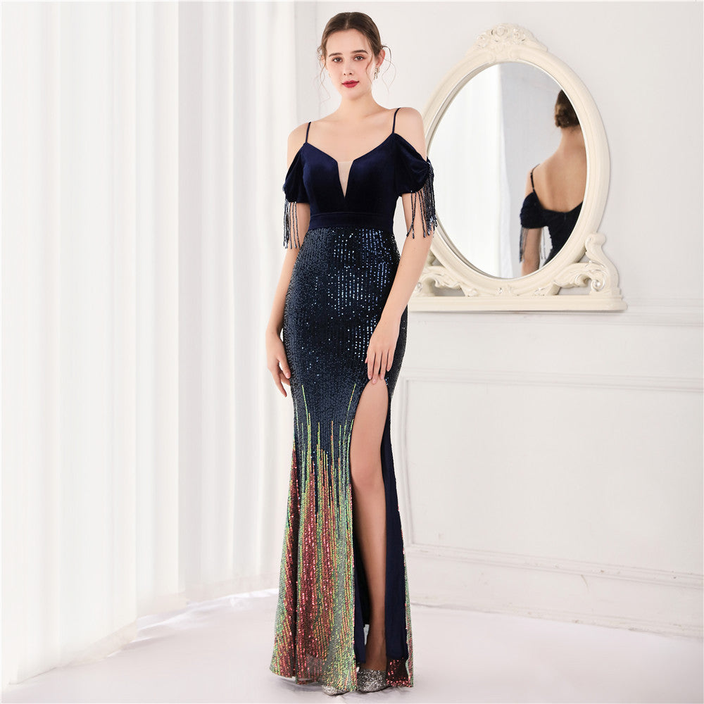 Athena Halter Long Evening Formal Dress