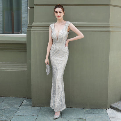Sequin Fishtail Formal Dress