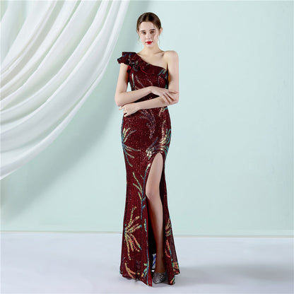 One Shoulder Formal Dress
