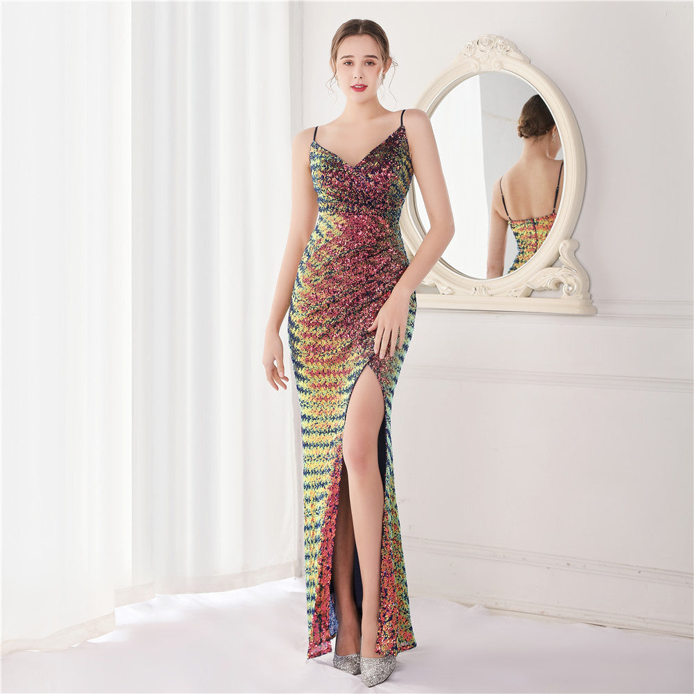 Sequin Fishtail Formal Dress