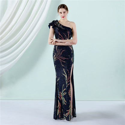 One Shoulder Formal Dress